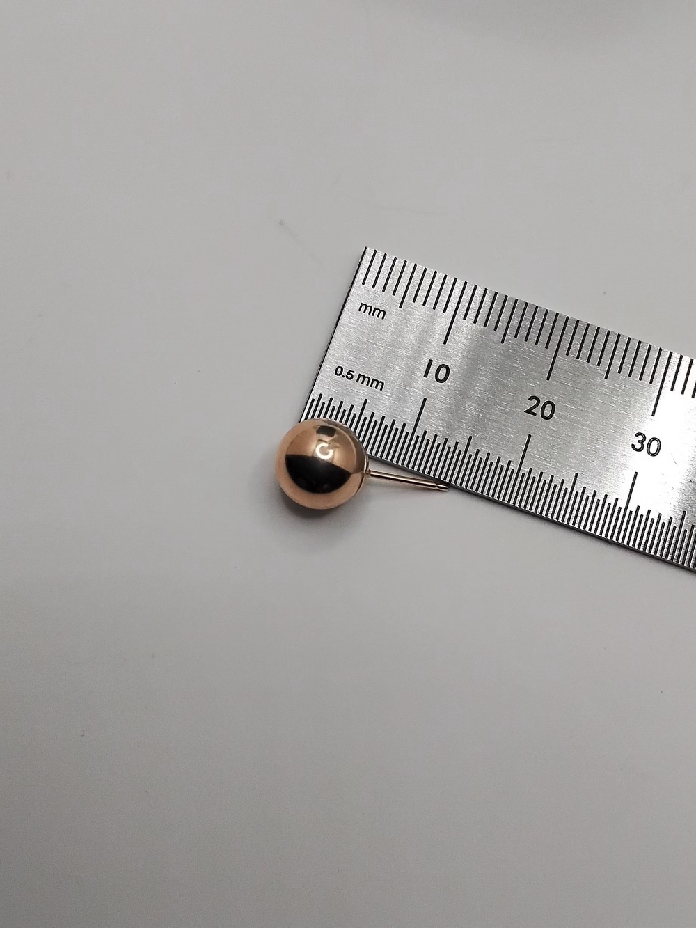 Eternagold 14KT Yellow Gold Ball Stud Earrings 7mm - EUC - Picture 12 of 16